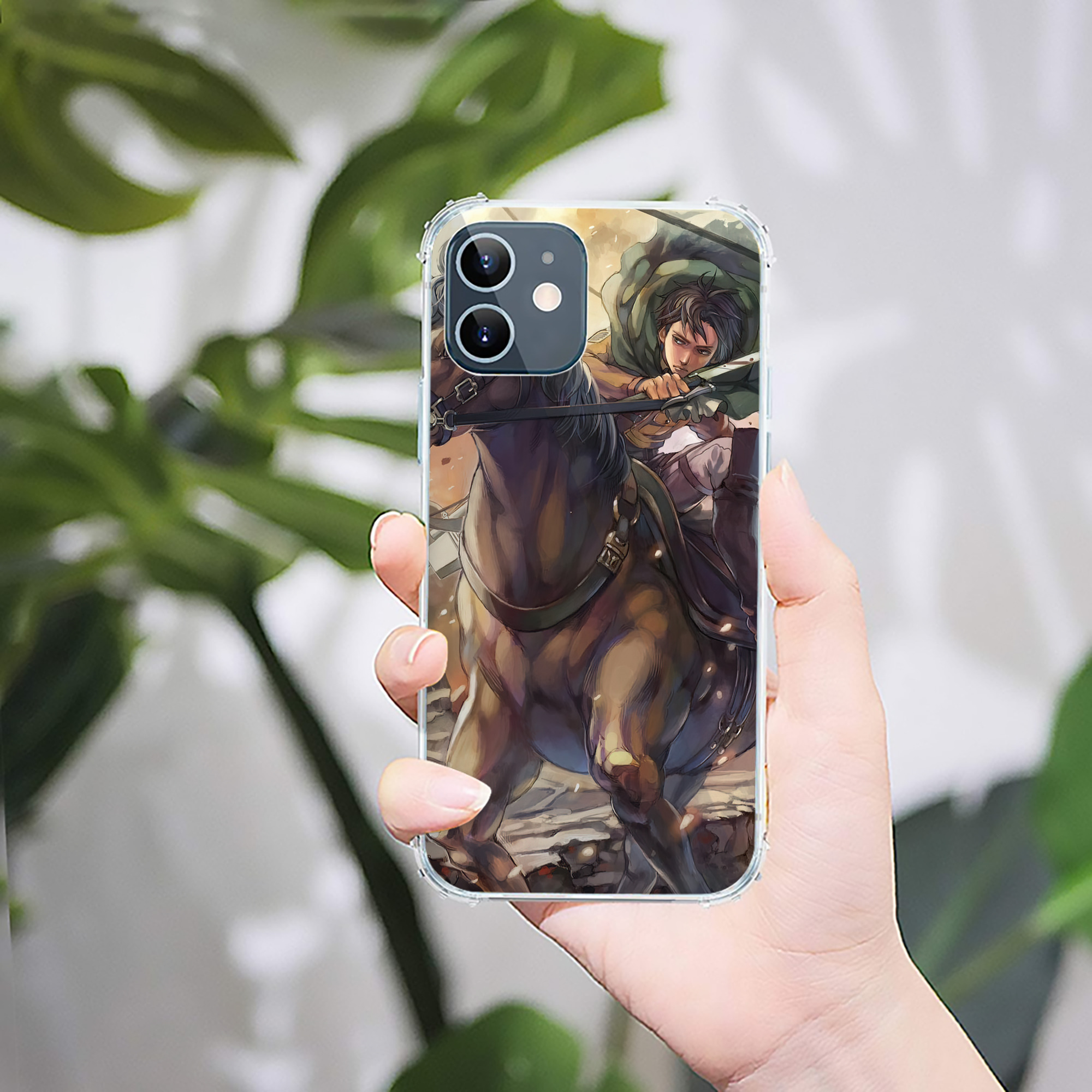 （画像用） 進撃の巨人 Attack on Titan 【iPhone 12シリーズ対応】透明スマホケース（クリアソフトケース）